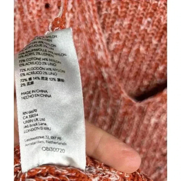 Anthropologie Pilcro Sweater Sleeveless Dropped Shoulder V Neck Back Sz S - Picture 11 of 11